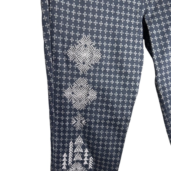 Johnny Was Neely Embroidered Twill Pants NWT SZS - Picture 2 of 7